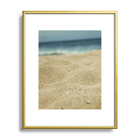 Leah Flores Sandy Beach Metal Framed Art Print