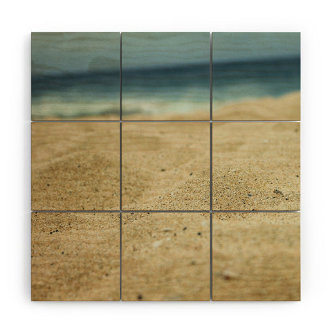Leah Flores Sandy Beach Wood Wall Mural