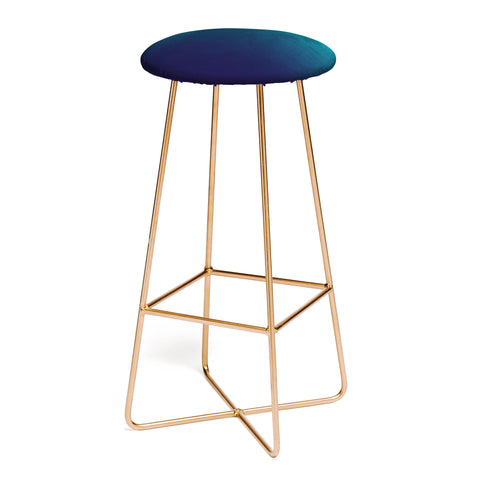 Leah Flores Sapphire Map Bar Stool