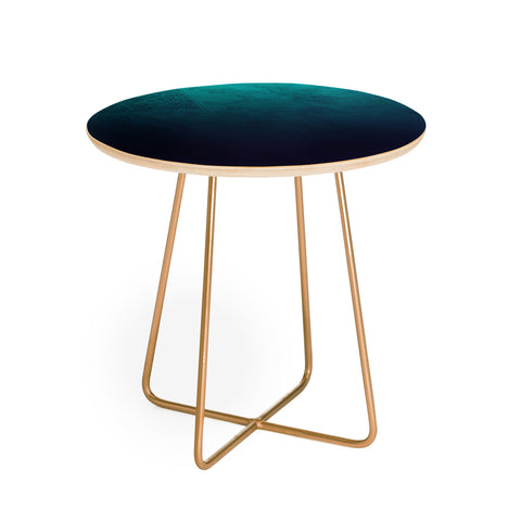 Leah Flores Sapphire Map Round Side Table