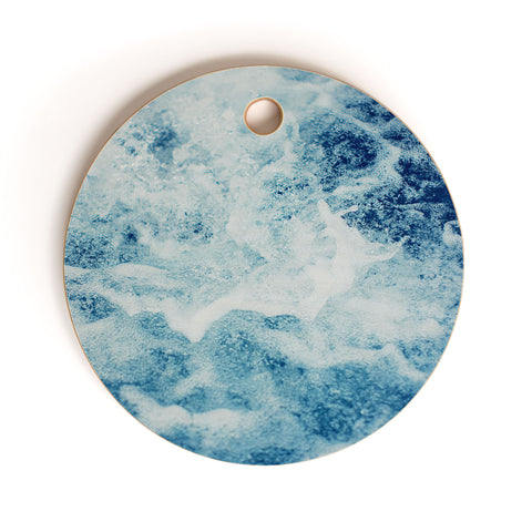 Leah Flores Sea Cutting Board Round