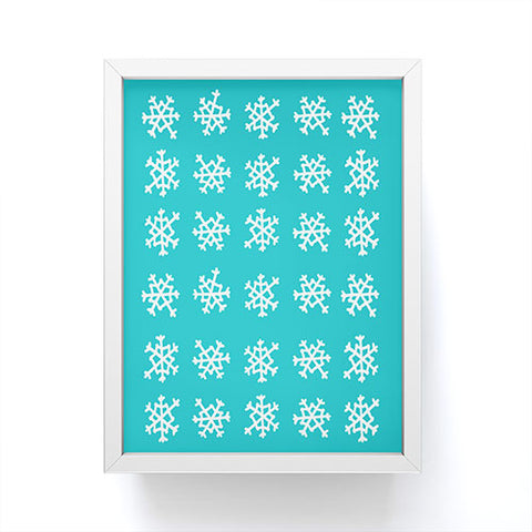 Leah Flores Snowflake Party Framed Mini Art Print