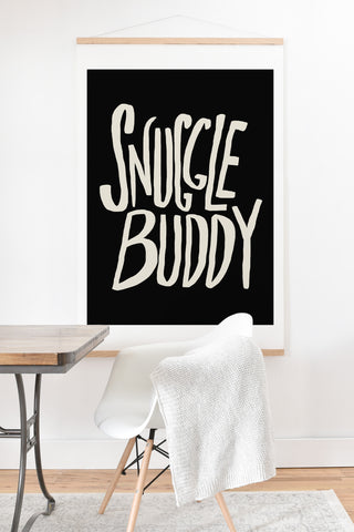Leah Flores Snuggle Buddy II Art Print And Hanger
