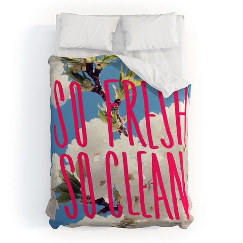 Leah Flores So Fresh So Clean Duvet Cover
