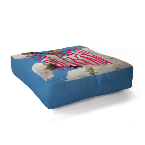 Leah Flores So Fresh So Clean Floor Pillow Square