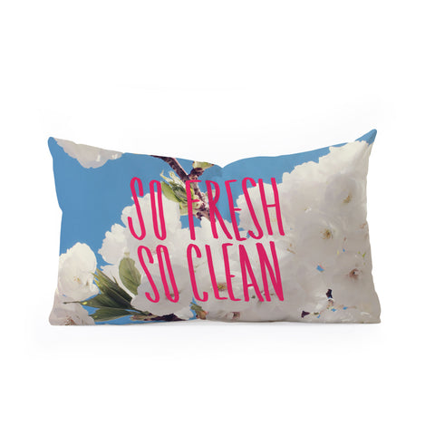 Leah Flores So Fresh So Clean Oblong Throw Pillow