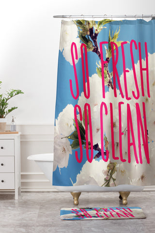 Leah Flores So Fresh So Clean Shower Curtain And Mat