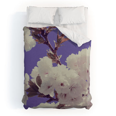 Leah Flores Springtime Flowers Duvet Cover