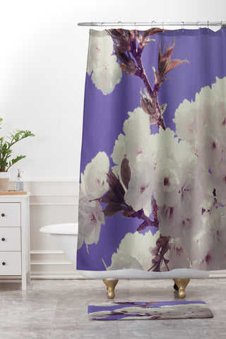 Leah Flores Springtime Flowers Shower Curtain And Mat