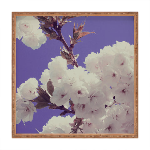 Leah Flores Springtime Flowers Square Tray