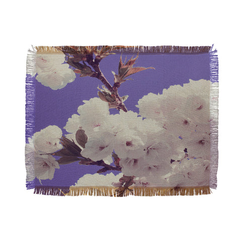 Leah Flores Springtime Flowers Throw Blanket