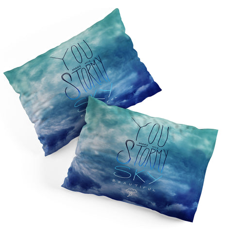 Leah Flores Stormy Sky Pillow Shams