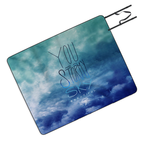 Leah Flores Stormy Sky Picnic Blanket