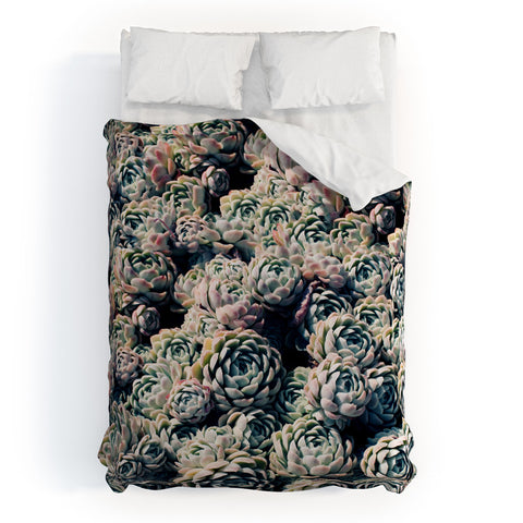 Leah Flores Succulent Love Duvet Cover