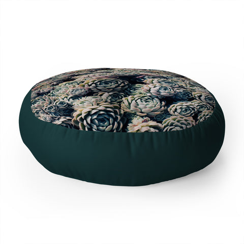 Leah Flores Succulent Love Floor Pillow Round