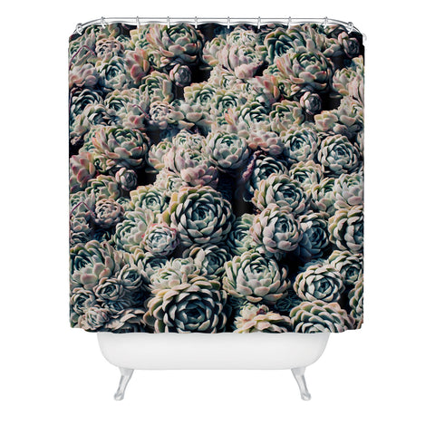 Leah Flores Succulent Love Shower Curtain