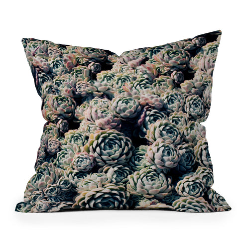 Leah Flores Succulent Love Throw Pillow