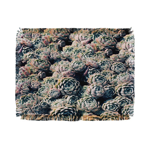 Leah Flores Succulent Love Throw Blanket