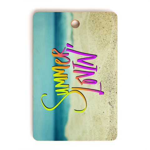 Leah Flores Summer Lovin Beach Cutting Board Rectangle