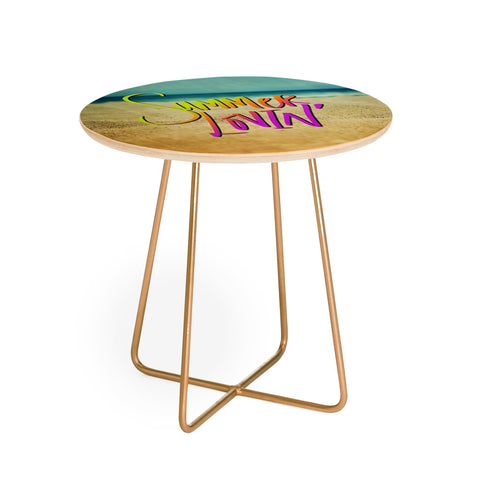 Leah Flores Summer Lovin Beach Round Side Table