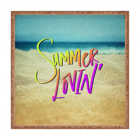 Leah Flores Summer Lovin Beach Square Tray