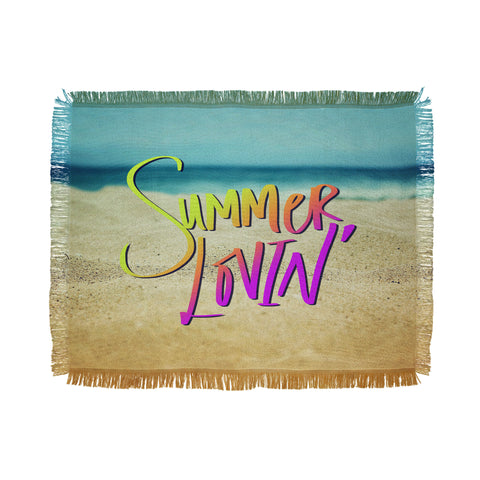 Leah Flores Summer Lovin Beach Throw Blanket