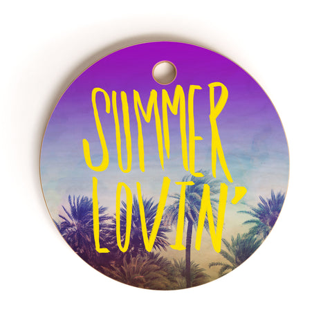Leah Flores Summer Lovin Cutting Board Round
