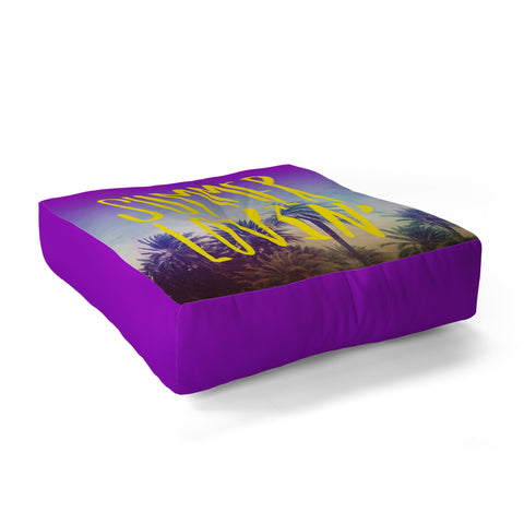 Leah Flores Summer Lovin Floor Pillow Square
