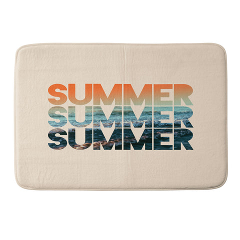 Leah Flores Summer Summer Summer Memory Foam Bath Mat