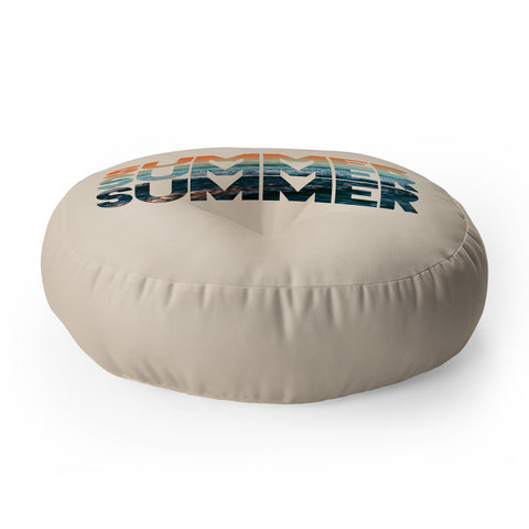 Leah Flores Summer Summer Summer Floor Pillow Round