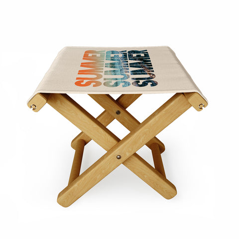 Leah Flores Summer Summer Summer Folding Stool