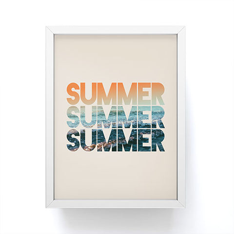 Leah Flores Summer Summer Summer Framed Mini Art Print