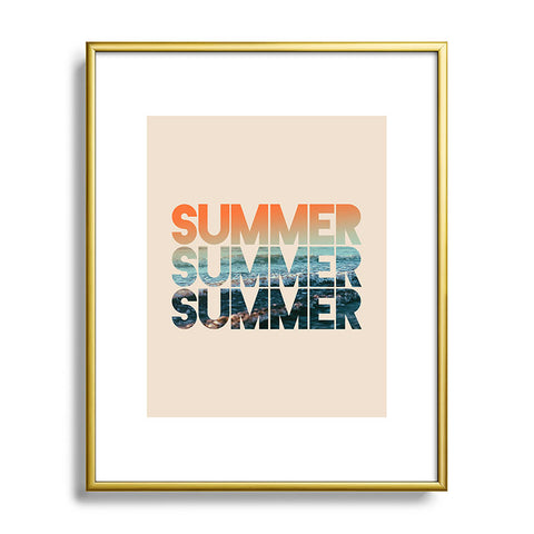 Leah Flores Summer Summer Summer Metal Framed Art Print
