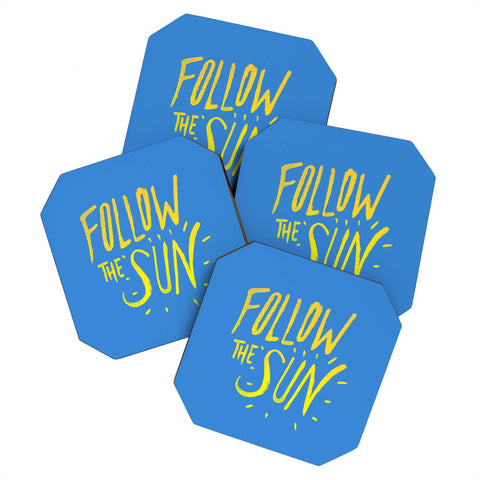 Leah Flores Sun Follower Coaster Set