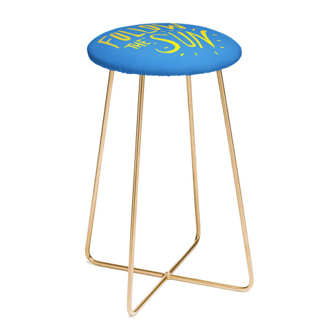 Leah Flores Sun Follower Counter Stool