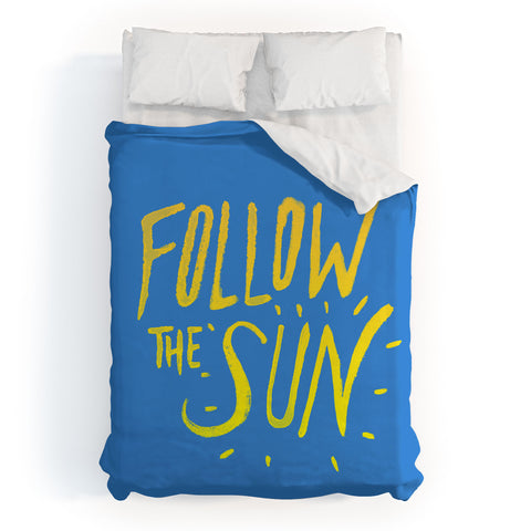 Leah Flores Sun Follower Duvet Cover