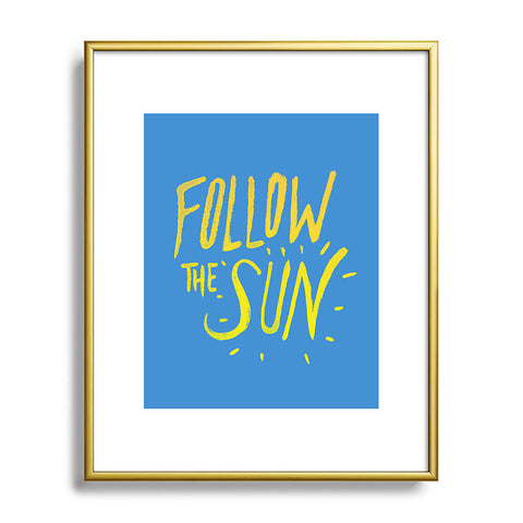 Leah Flores Sun Follower Metal Framed Art Print