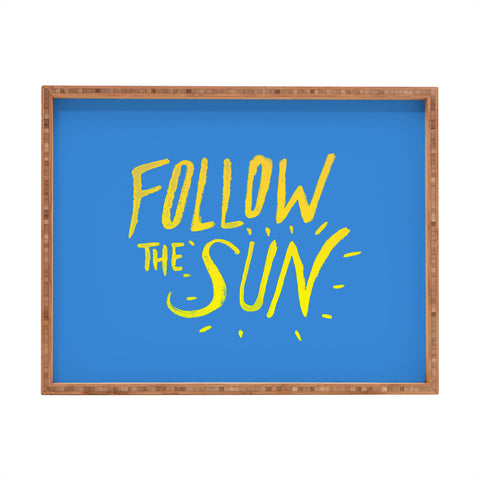 Leah Flores Sun Follower Rectangular Tray