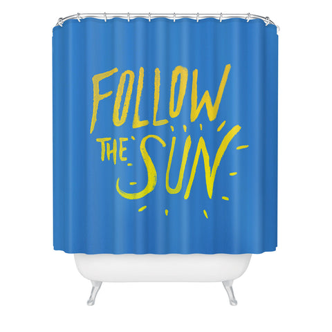 Leah Flores Sun Follower Shower Curtain