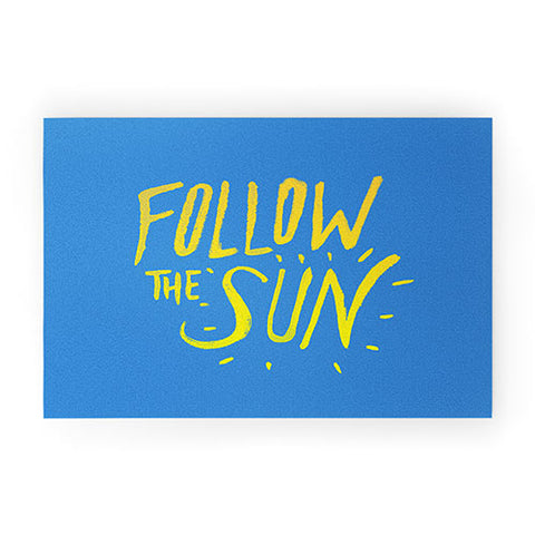 Leah Flores Sun Follower Welcome Mat