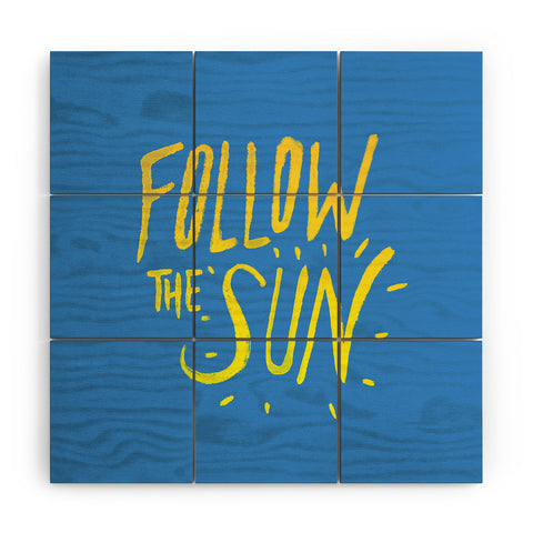 Leah Flores Sun Follower Wood Wall Mural