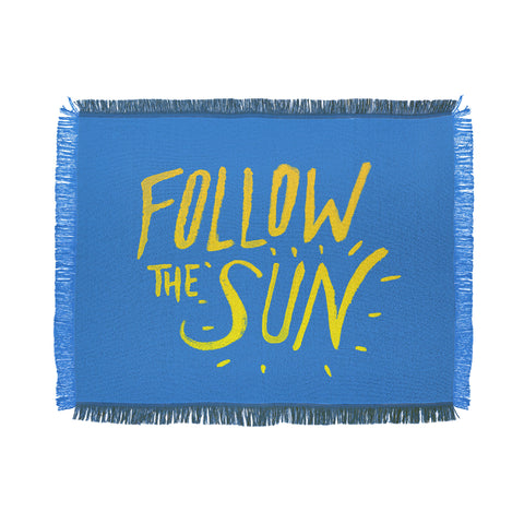 Leah Flores Sun Follower Throw Blanket
