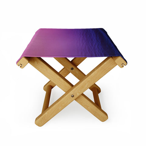 Leah Flores Sunset Waves Folding Stool
