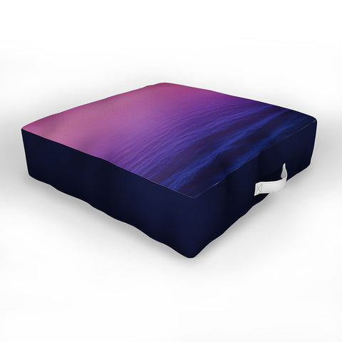 Leah Flores Sunset Waves Outdoor Floor Cushion