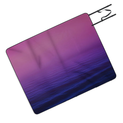 Leah Flores Sunset Waves Picnic Blanket