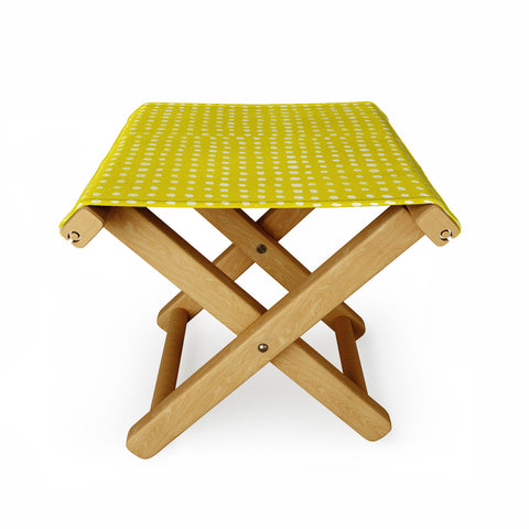 Leah Flores Sunshine Scribble Dots Folding Stool