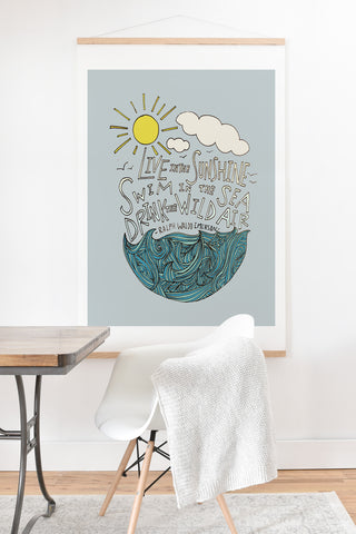 Leah Flores Sunshine Sea Air Art Print And Hanger