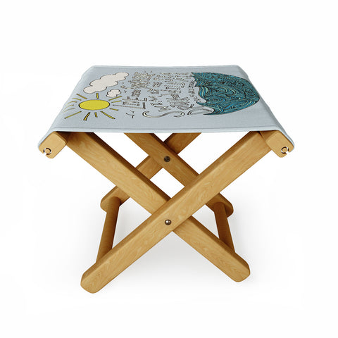 Leah Flores Sunshine Sea Air Folding Stool