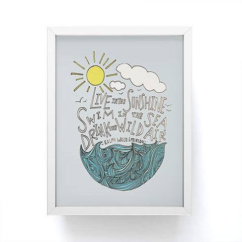 Leah Flores Sunshine Sea Air Framed Mini Art Print