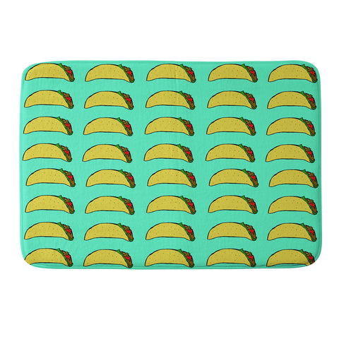 Leah Flores Taco Party Memory Foam Bath Mat